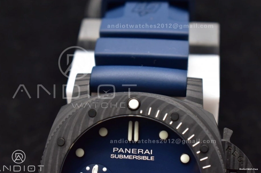 Best Blue P Strap Edition Blue Trendsetting SBF W Rubber 439 on Carbotech 1:1 Dial PAM1232 1205
